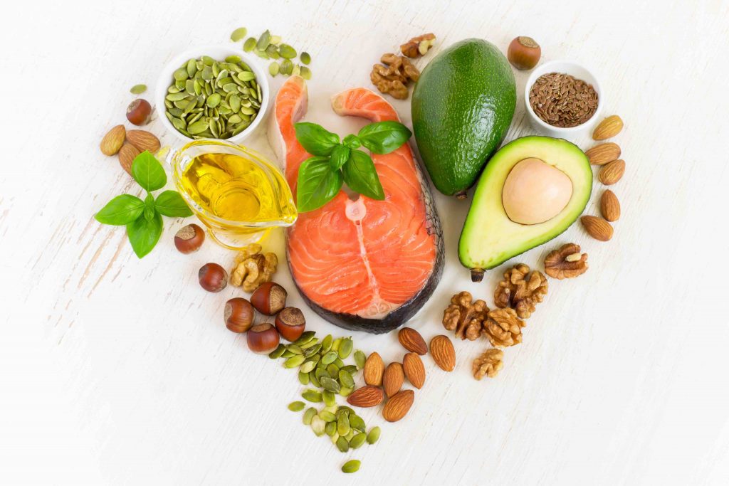 avocado salmon nuts oil balance