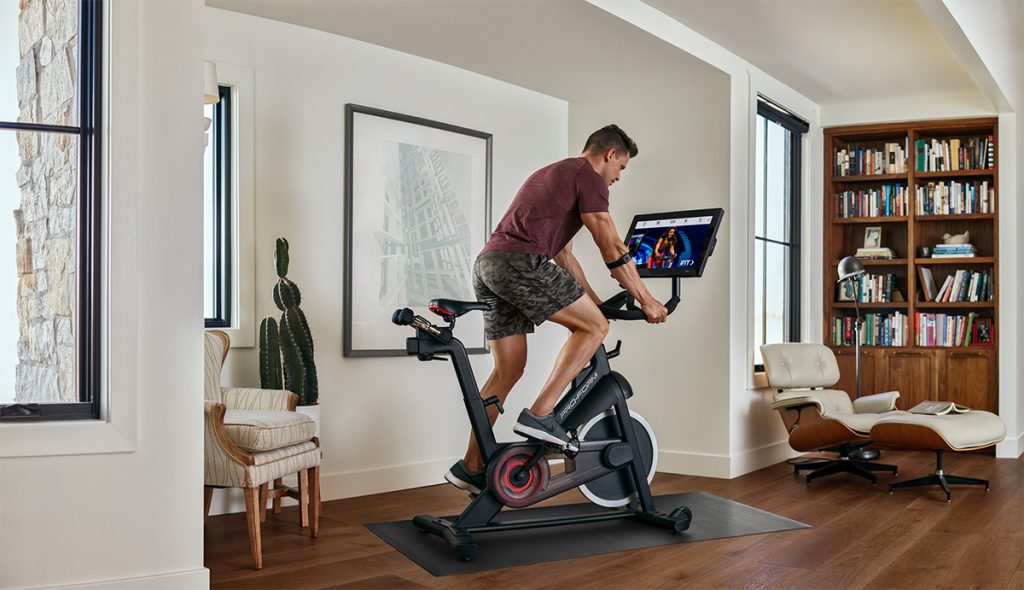 home fitness cycling gym exercise bike man